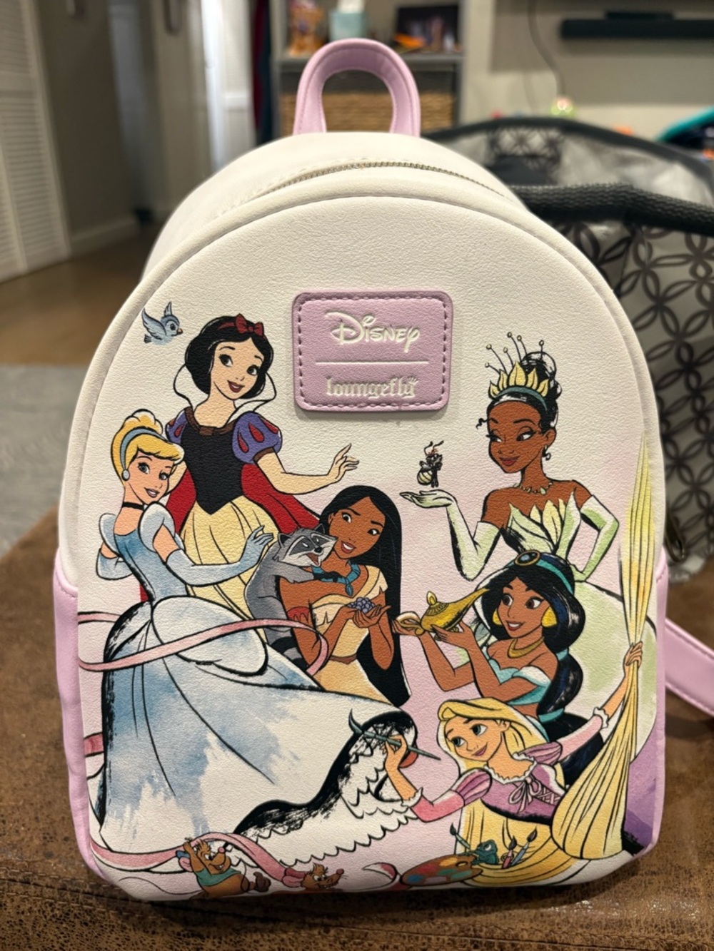 Loungefly White & Lavender Disney Princess Mini Backpack